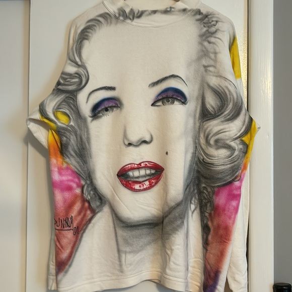 Vintage airbrushed Marilyn Monroe Sweatshirt - Picture 3 of 4